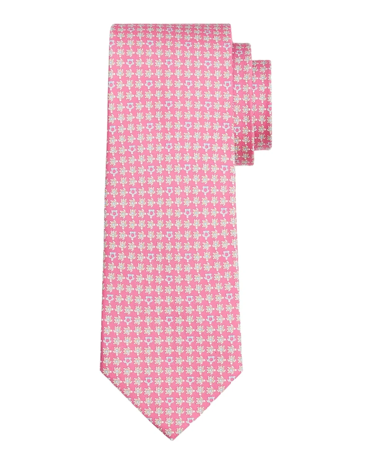 Ferragamo Men's Printed Silk Twill Tie