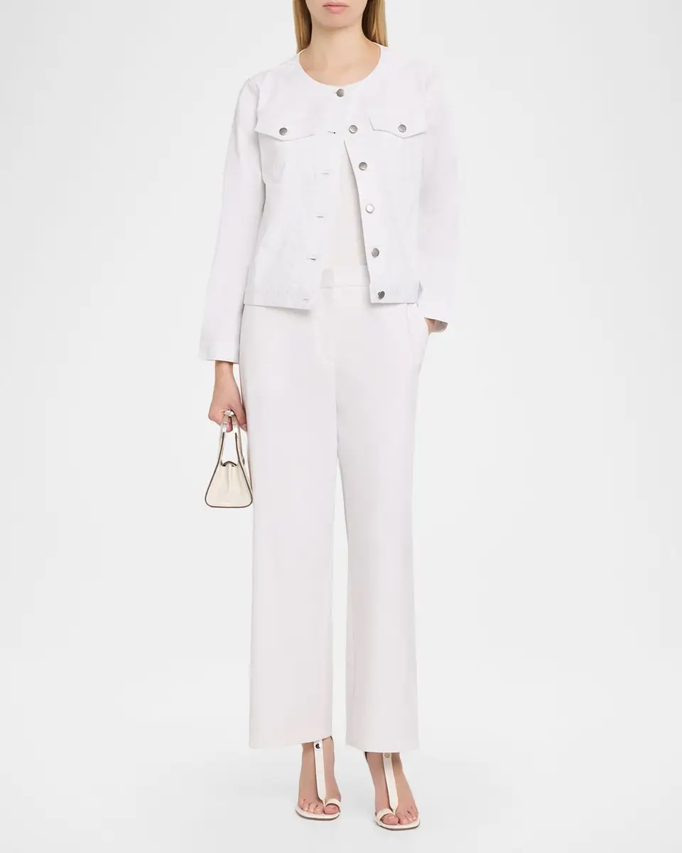 Eileen Fisher Button-Down Organic Cotton Denim Jacket | Thumbnail 2 Eileen Fisher Button-Down Organic Cotton Denim Jacket | Thumbnail 2