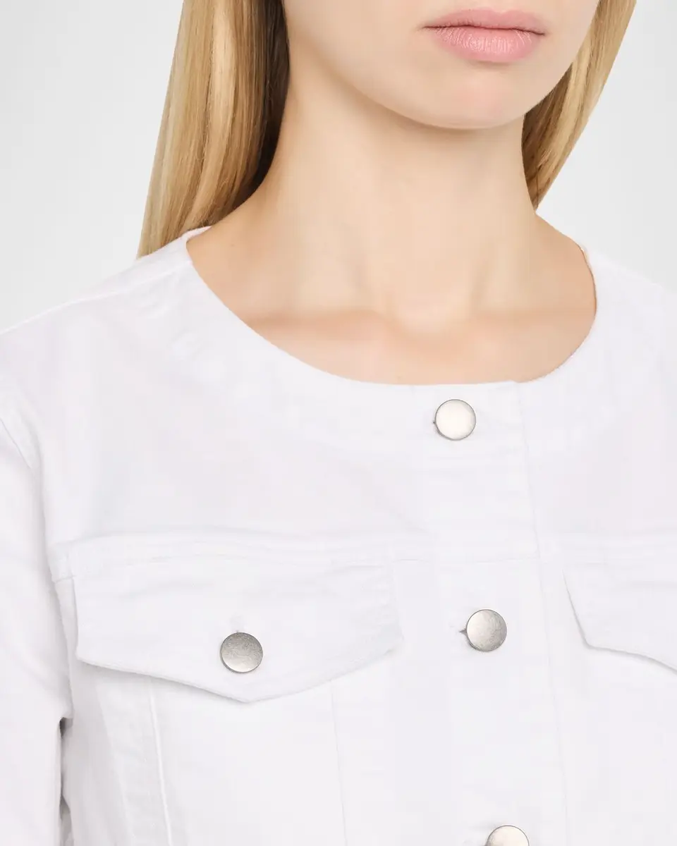 Eileen Fisher Button-Down Organic Cotton Denim Jacket | Thumbnail 5 Eileen Fisher Button-Down Organic Cotton Denim Jacket | Thumbnail 5