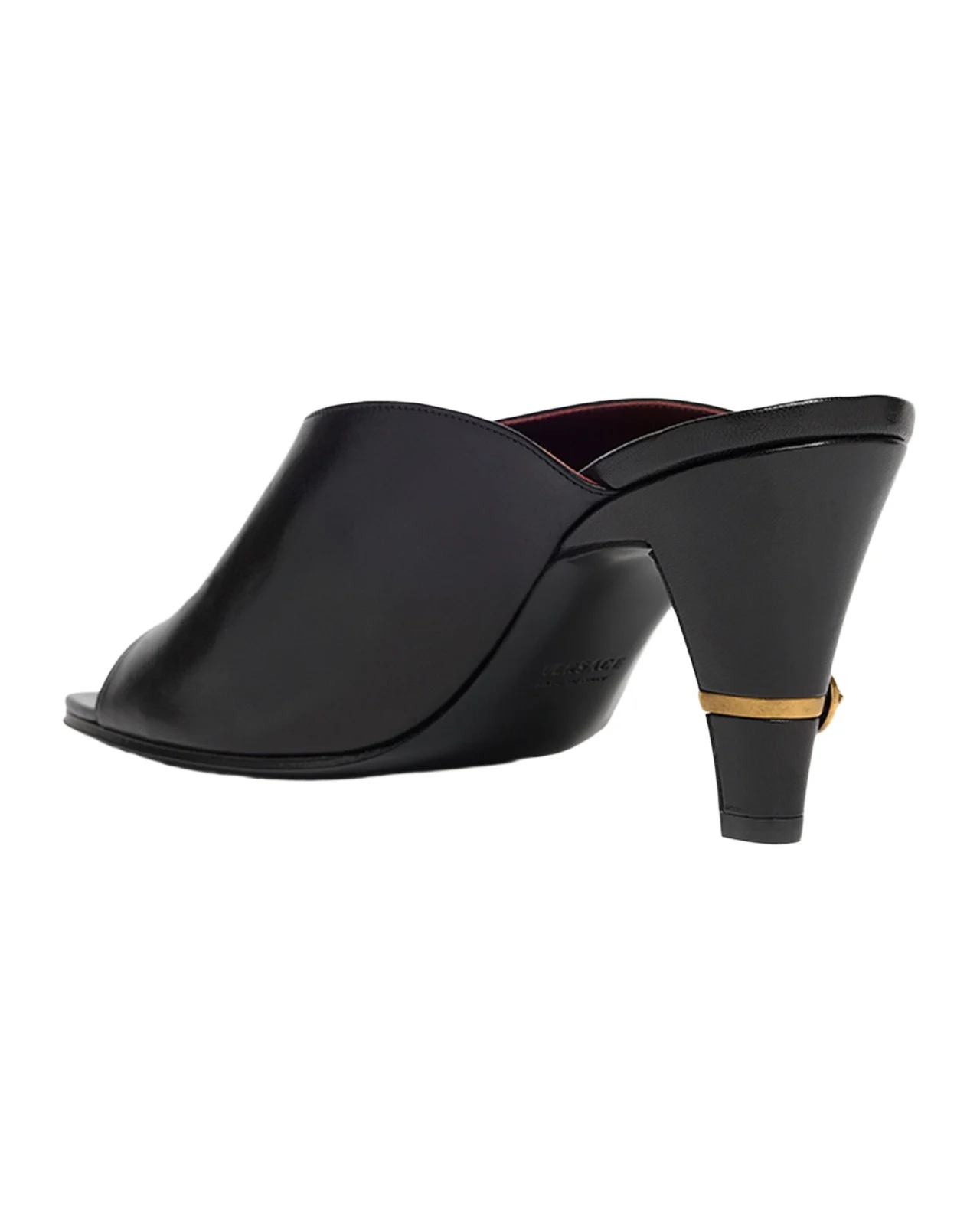 80mm Medusa Lambskin Leather Mules 80mm Medusa Lambskin Leather Mules