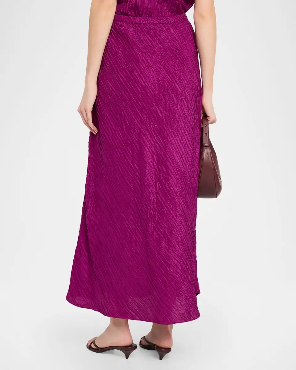 Eileen Fisher Crinkled Bias-Cut Silk Jacquard Maxi Skirt | Thumbnail 3 Eileen Fisher Crinkled Bias-Cut Silk Jacquard Maxi Skirt | Thumbnail 3