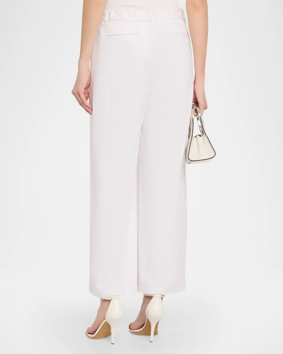 Eileen Fisher Wide-Leg Organic Cotton Trousers | Thumbnail 3 Eileen Fisher Wide-Leg Organic Cotton Trousers | Thumbnail 3