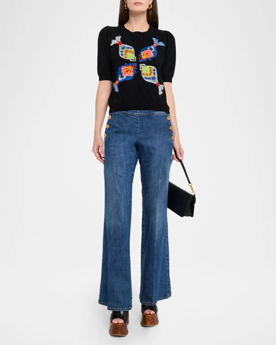 MAISON COMMON Mid-Rise Flare Sailor Jeans | Thumbnail 2 MAISON COMMON Mid-Rise Flare Sailor Jeans | Thumbnail 2