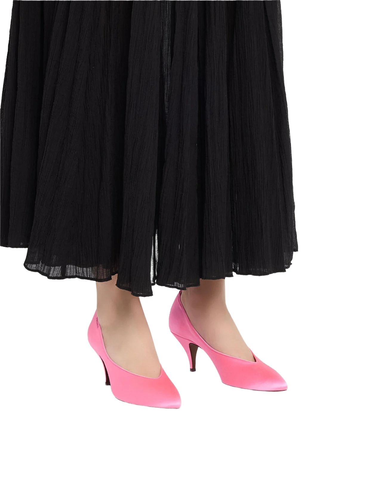 65mm Medusa Satin Pumps 65mm Medusa Satin Pumps