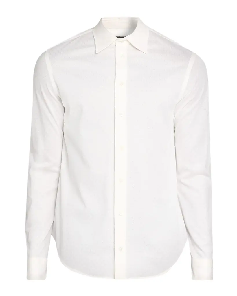 Men's Diamond-Knit Cotton Jacquard Sport Shirt Men's Diamond-Knit Cotton Jacquard Sport Shirt