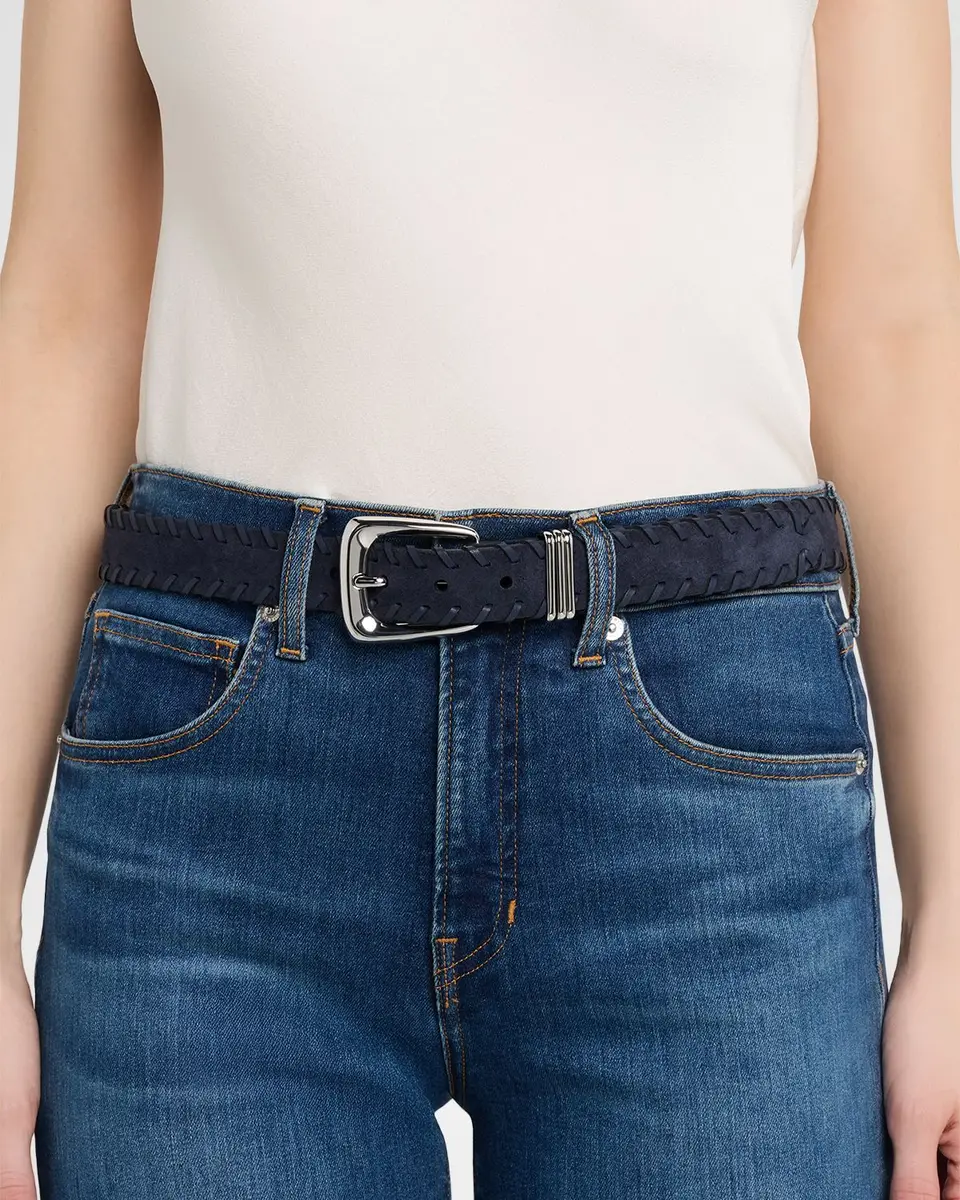 Veronica Beard Arch Suede Whipstitch Belt | Thumbnail 2 Veronica Beard Arch Suede Whipstitch Belt | Thumbnail 2