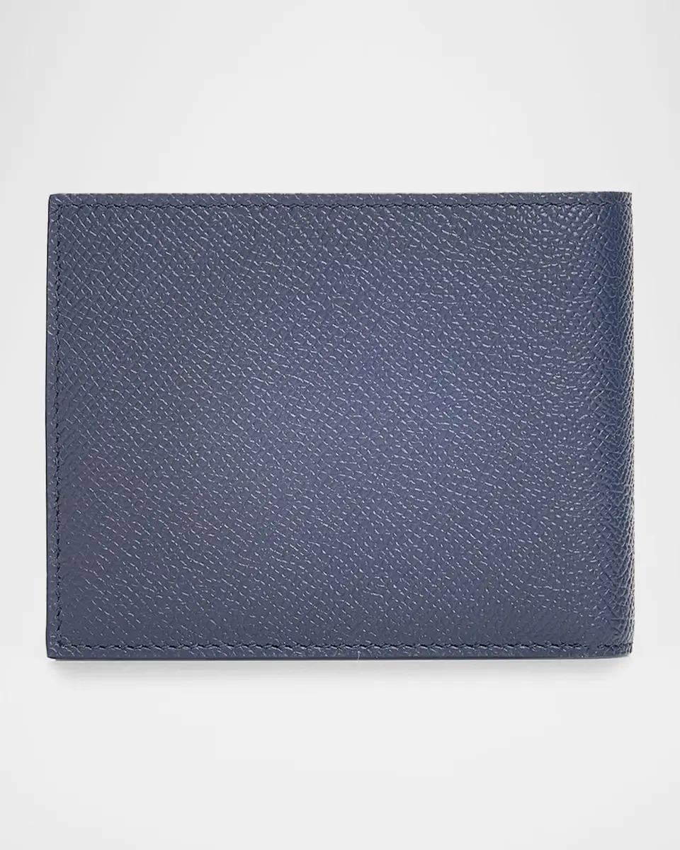Ferragamo Men's Leather Micro-Gancio Bifold Wallet | Thumbnail 4 Ferragamo Men's Leather Micro-Gancio Bifold Wallet | Thumbnail 4