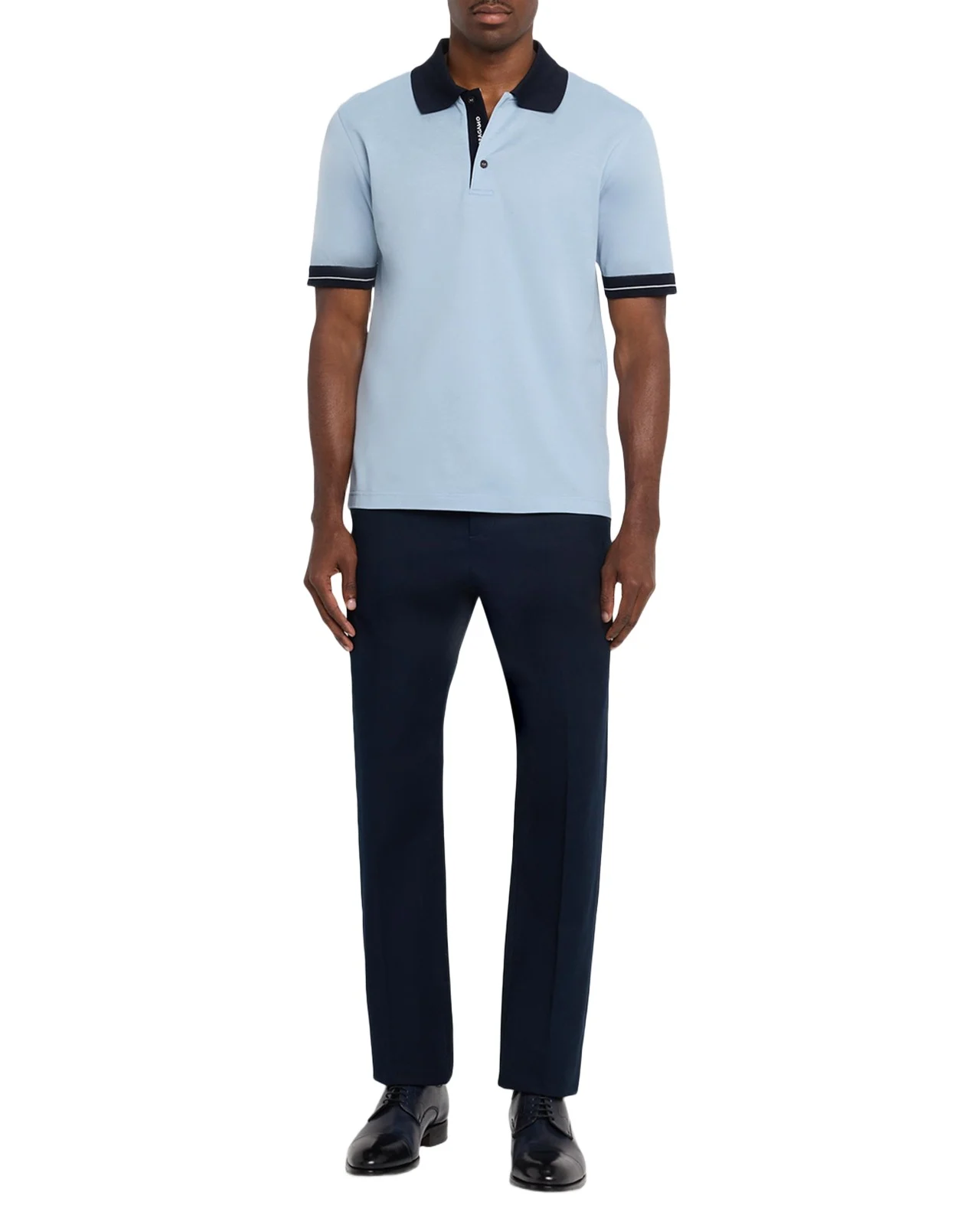 Ferragamo Men's Contrast-Trim Cotton Pique Polo Shirt