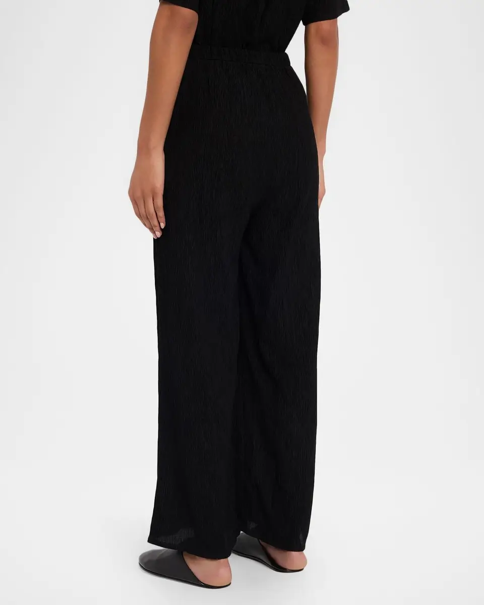 Eileen Fisher Crinkled Wide-Leg Ankle Pants | Thumbnail 3 Eileen Fisher Crinkled Wide-Leg Ankle Pants | Thumbnail 3