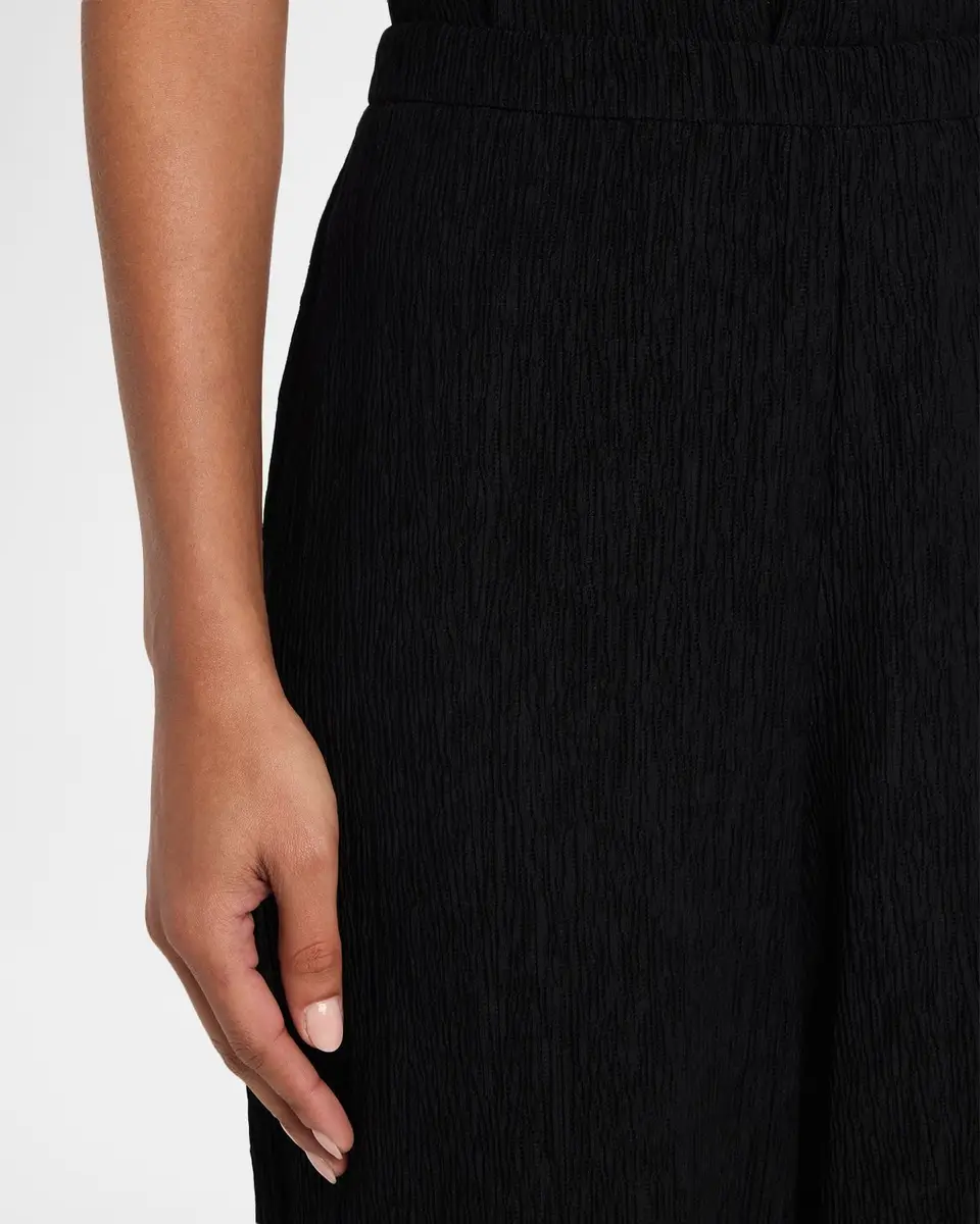 Eileen Fisher Crinkled Wide-Leg Ankle Pants | Thumbnail 4 Eileen Fisher Crinkled Wide-Leg Ankle Pants | Thumbnail 4