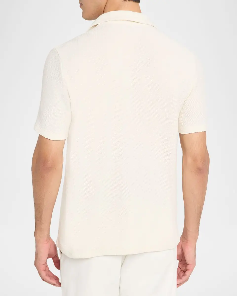 Vince Men's Honeycomb Johnny Collar Polo Shirt | Thumbnail 3