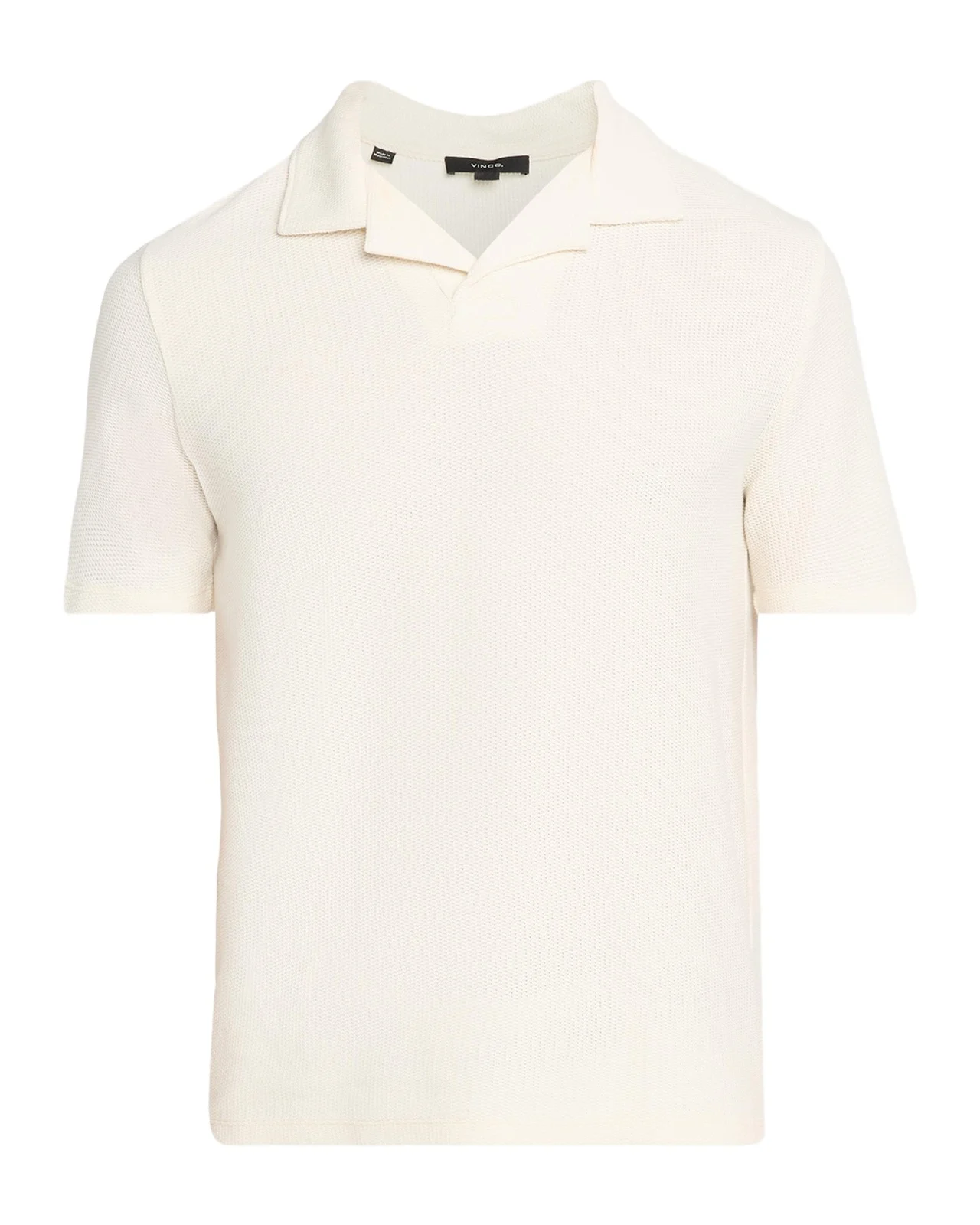 Men's Honeycomb Johnny Collar Polo Shirt Men's Honeycomb Johnny Collar Polo Shirt