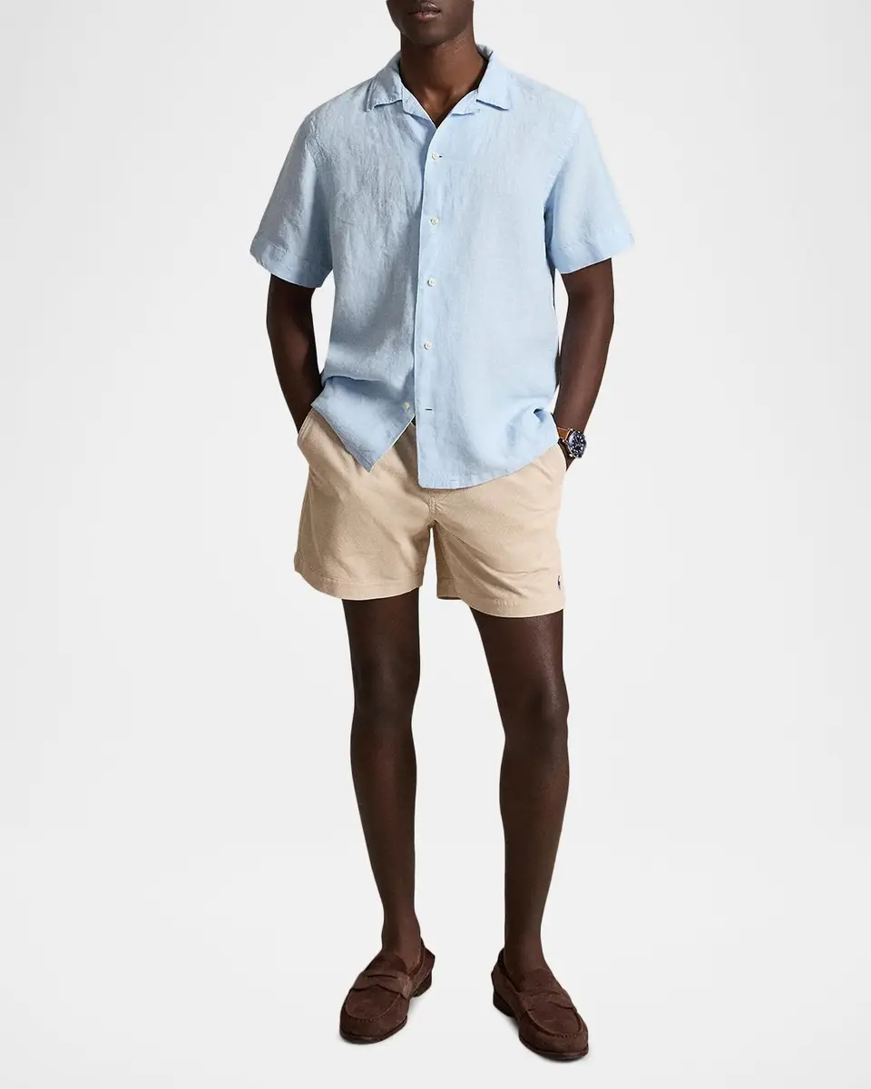 Polo Ralph Lauren Men's Classic-Fit Linen Camp Shirt | Thumbnail 2