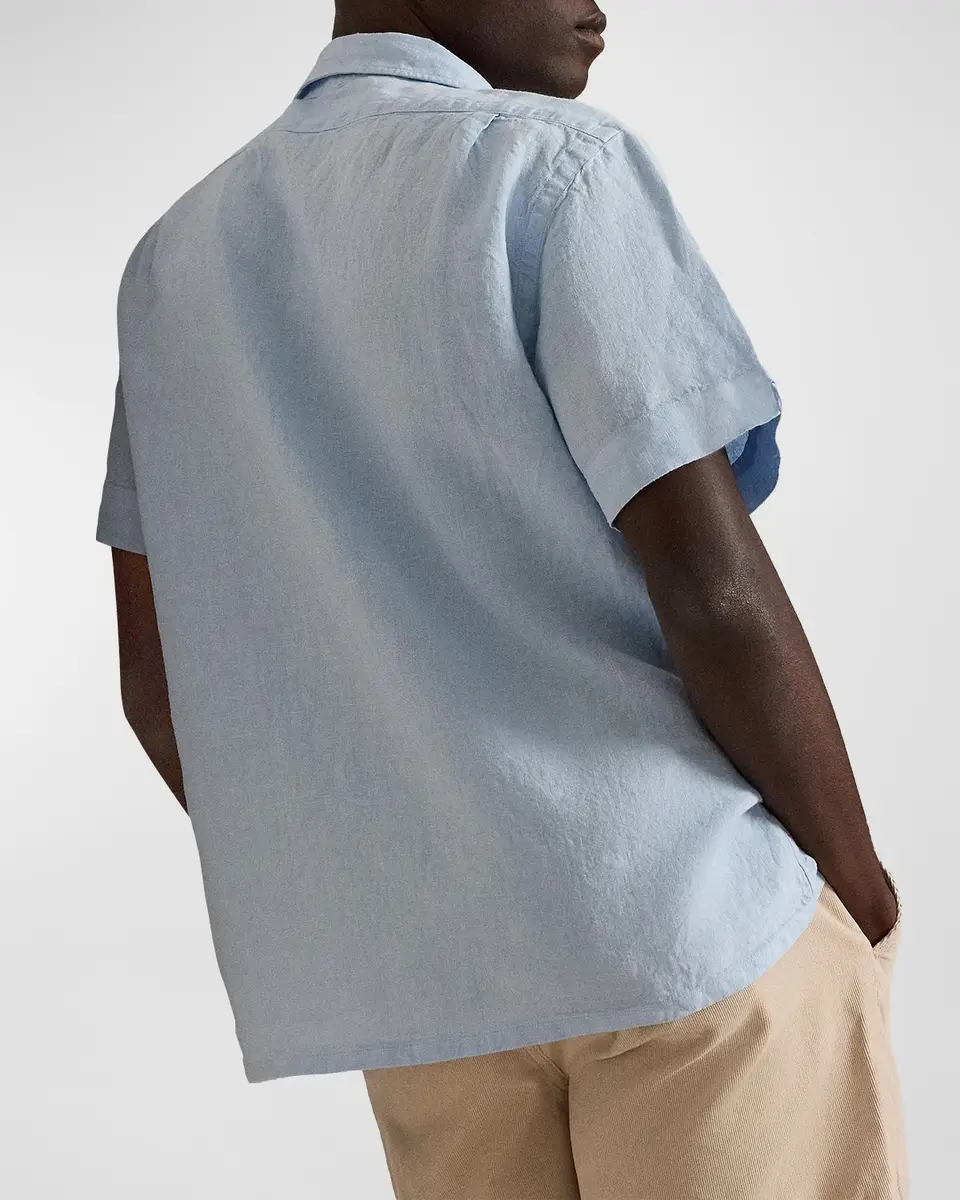 Polo Ralph Lauren Men's Classic-Fit Linen Camp Shirt | Thumbnail 3