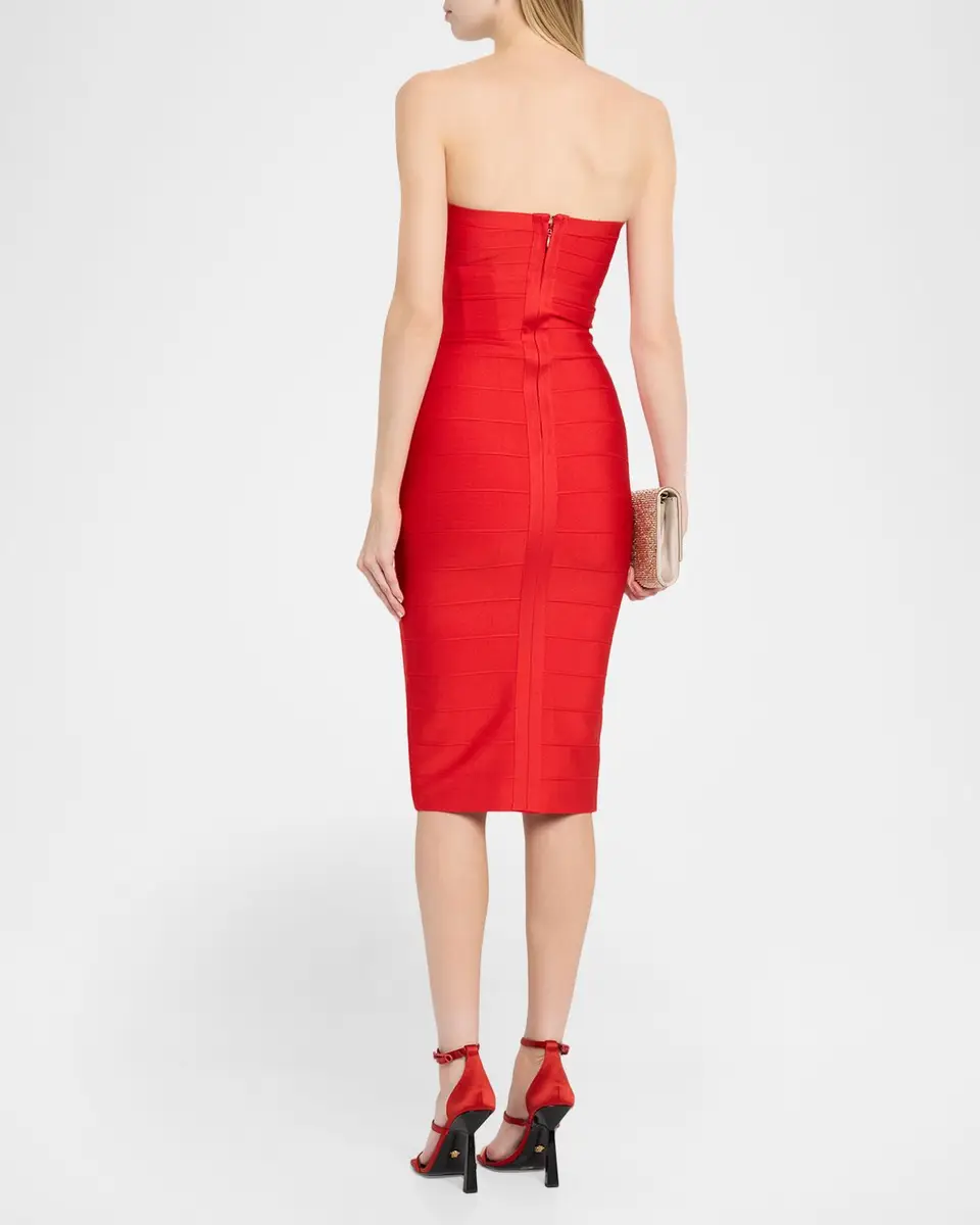 Retrofête Drussie Bandage Knit Midi Dress | Thumbnail 3 Retrofête Drussie Bandage Knit Midi Dress | Thumbnail 3