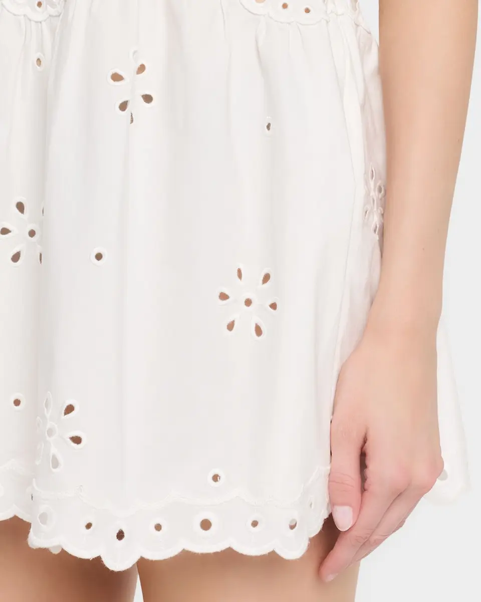 Retrofête Beranice Embroidered Halter Mini Dress | Thumbnail 5 Retrofête Beranice Embroidered Halter Mini Dress | Thumbnail 5