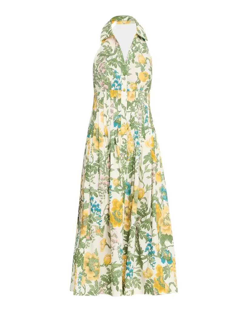Cara Cara Rashida Floral Poplin Halter Dress | Image 1 Cara Cara Rashida Floral Poplin Halter Dress | Image 1
