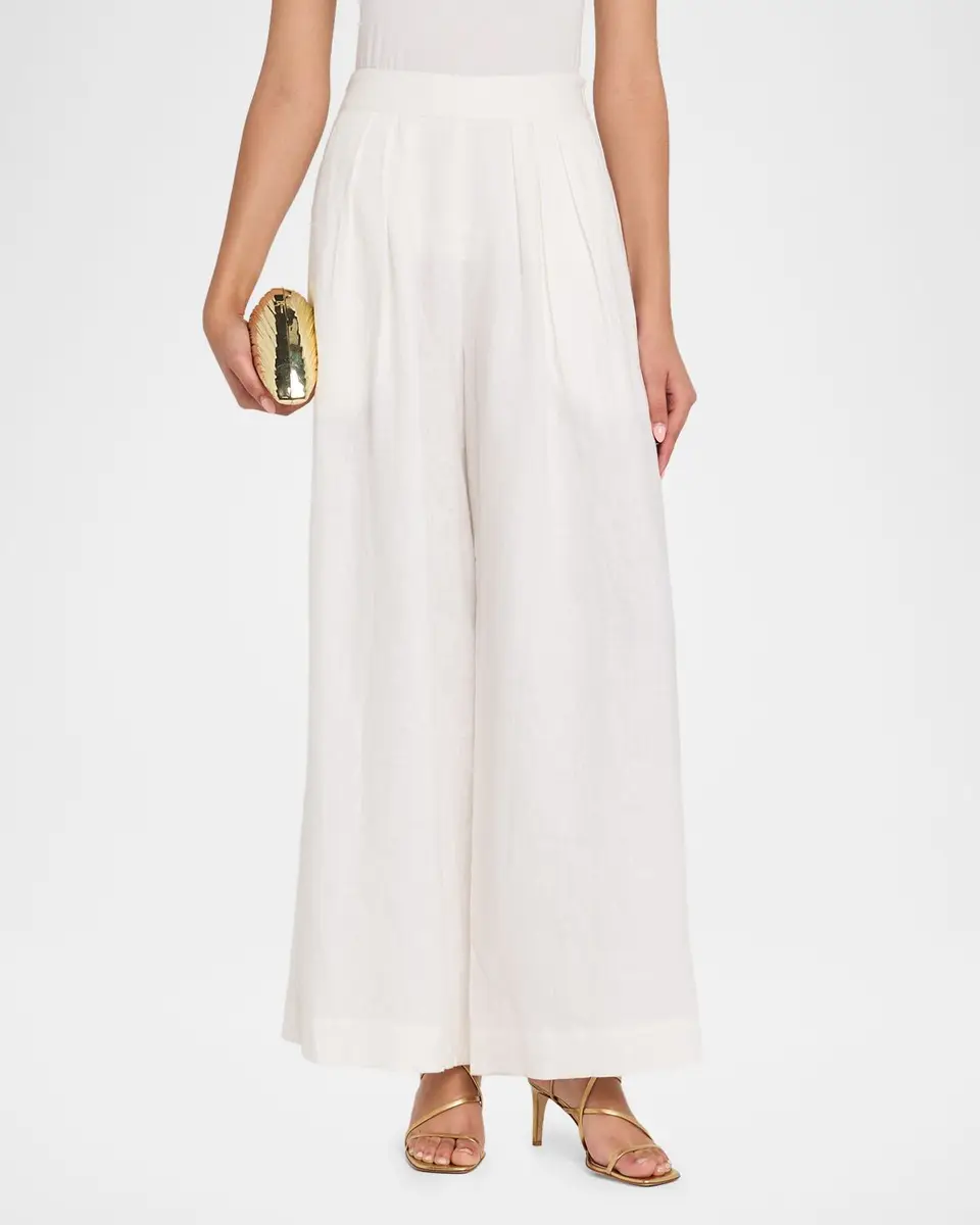 Cara Cara Linen Palazzo Pants | Thumbnail 4 Cara Cara Linen Palazzo Pants | Thumbnail 4