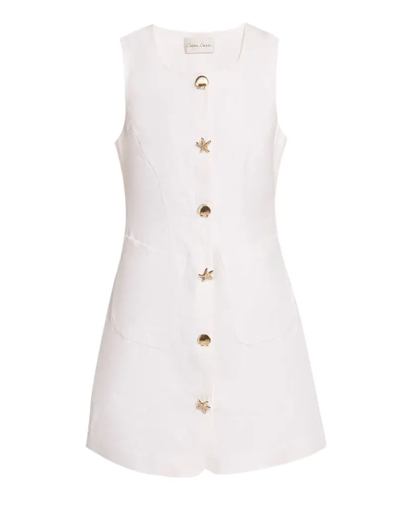 Cara Cara Rhapsody Linen Mini Dress | Image 1 Cara Cara Rhapsody Linen Mini Dress | Image 1