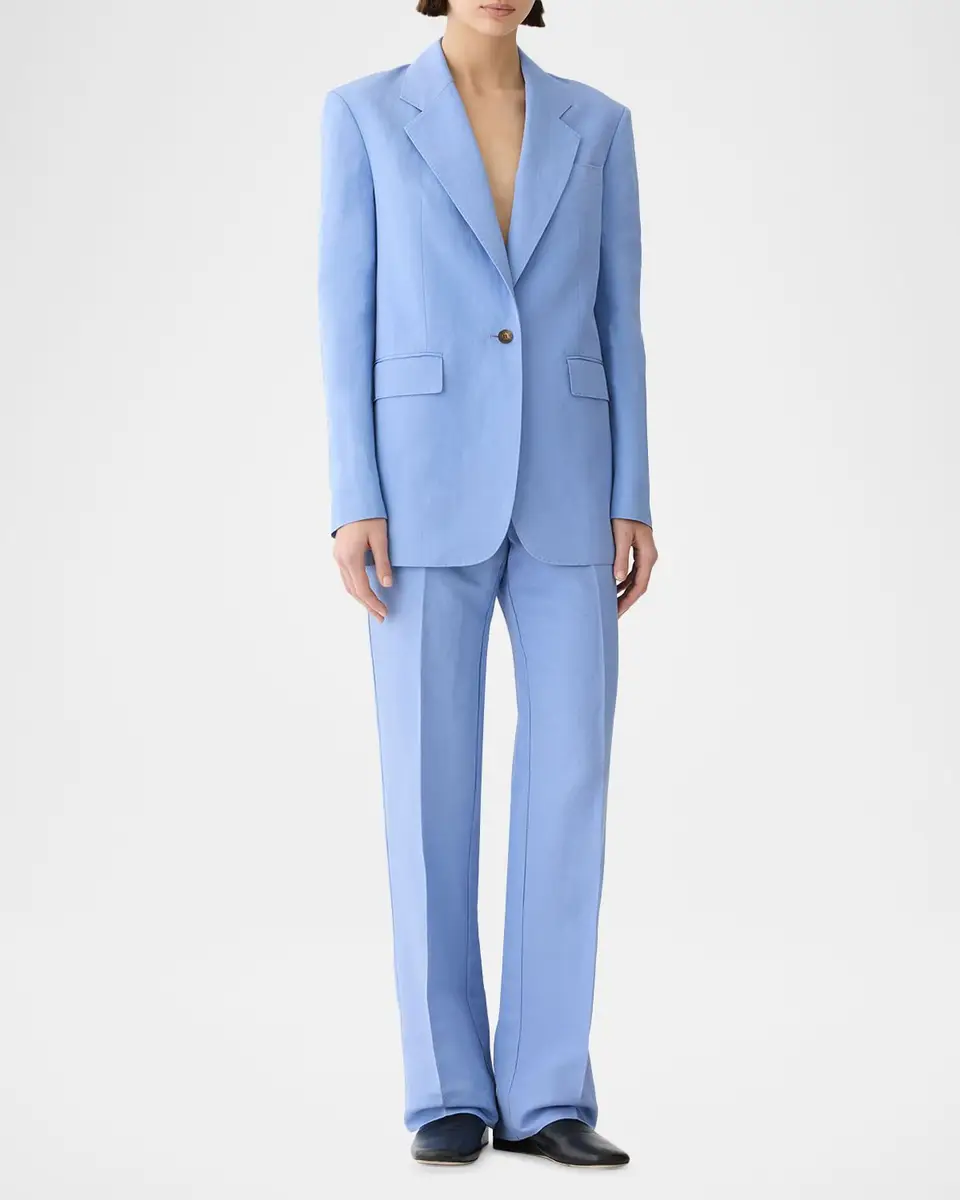 Lafayette 148 New York Single-Button Pick Stitch Blazer | Thumbnail 2
