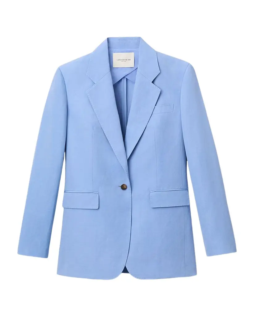 Lafayette 148 New York Single-Button Pick Stitch Blazer | Image 1 Lafayette 148 New York Single-Button Pick Stitch Blazer | Image 1