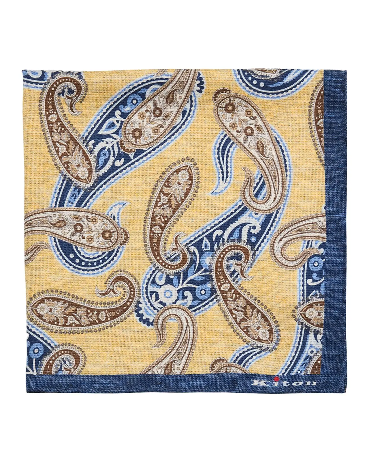 Kiton Men's Paisley Silk Pocket Square