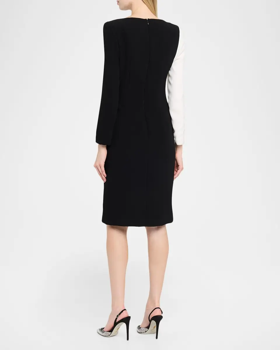 Rickie Freeman for Teri Jon Two-Tone Crepe Sheath Dress | Thumbnail 3