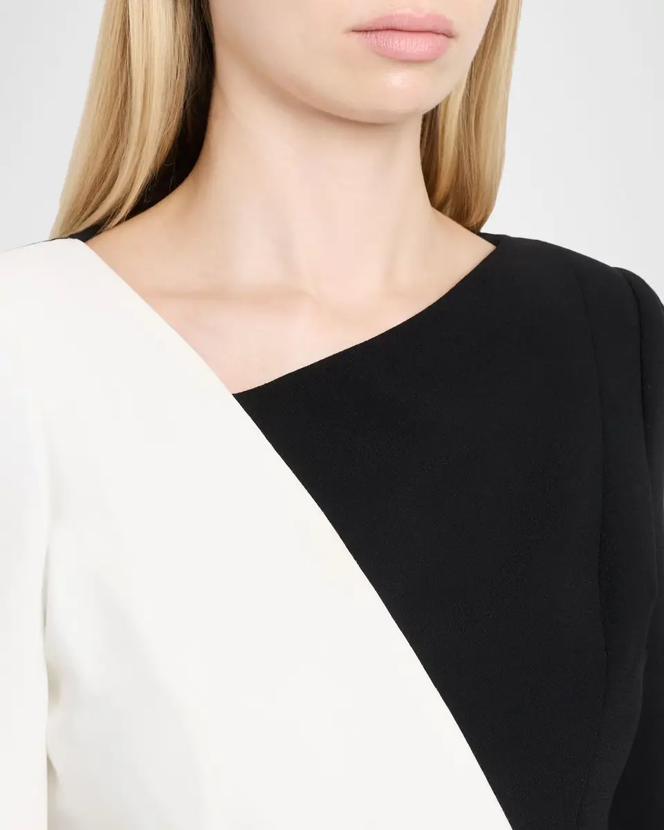 Rickie Freeman for Teri Jon Two-Tone Crepe Sheath Dress | Thumbnail 5