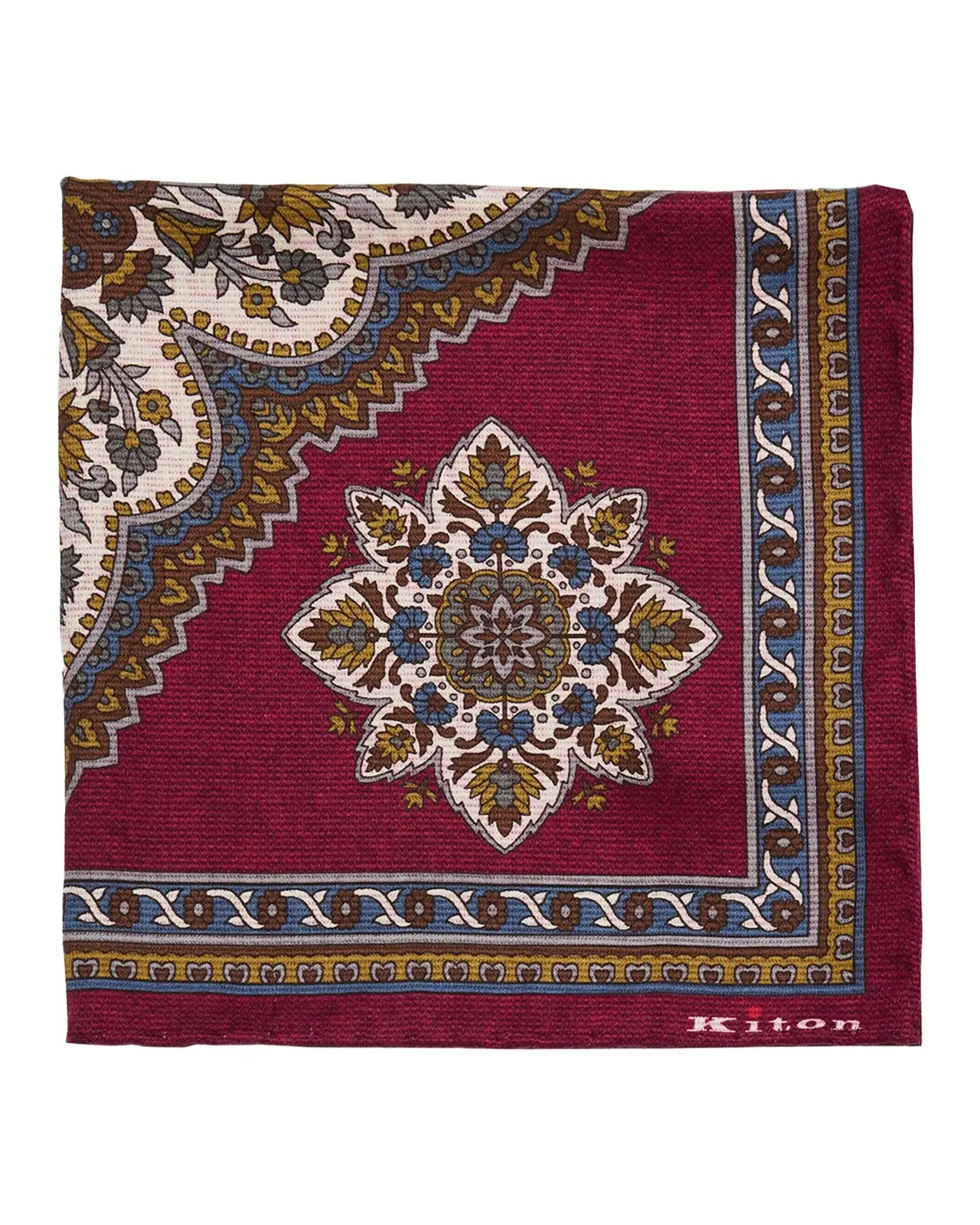 Men's Reversible Printed Silk Pocket Square Men's Reversible Printed Silk Pocket Square