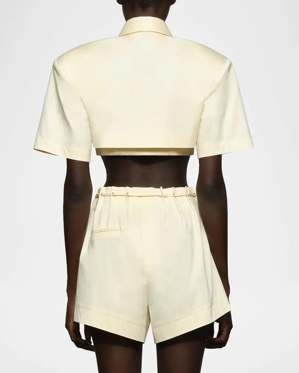 Et Ochs Calvin Button-Down Crop Top | Thumbnail 3 Et Ochs Calvin Button-Down Crop Top | Thumbnail 3