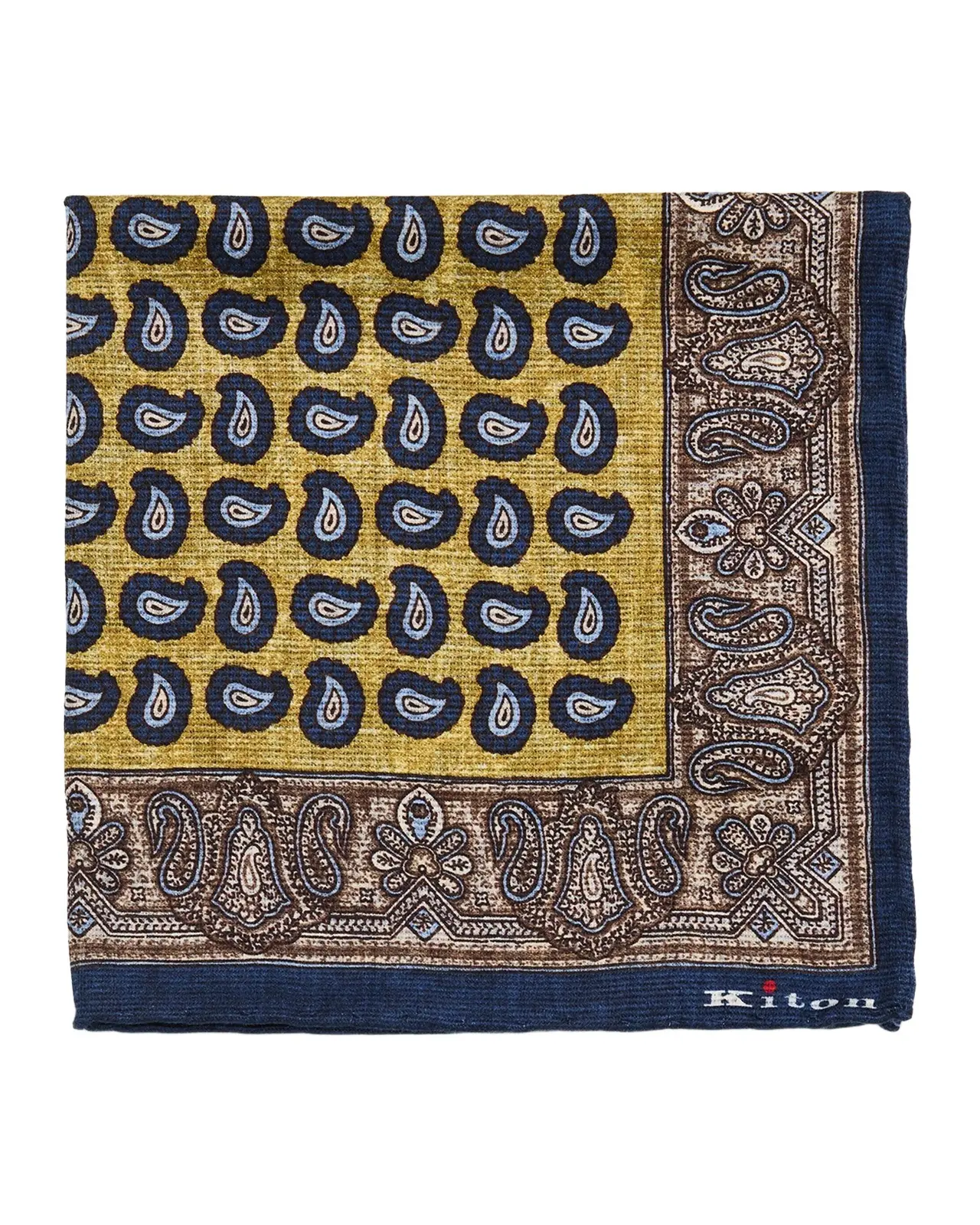 Men's Paisley-Medallion Double-Face Silk Pocket Square Men's Paisley-Medallion Double-Face Silk Pocket Square