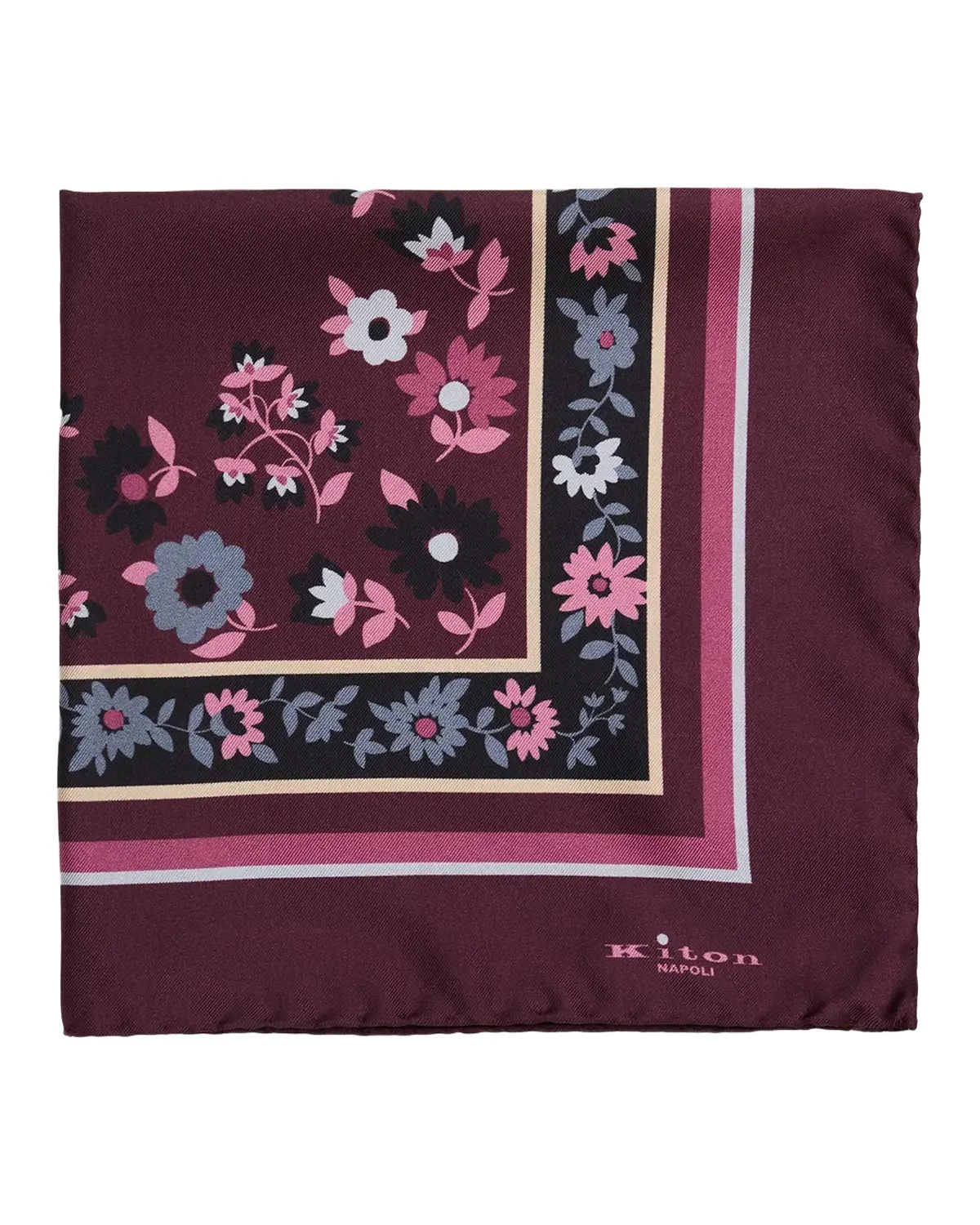 Men's Floral Silk Pocket Square Men's Floral Silk Pocket Square