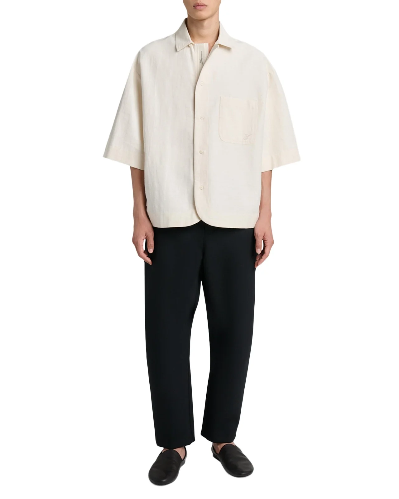 Men's Le Pantalon Cropped Curved-Leg Trousers