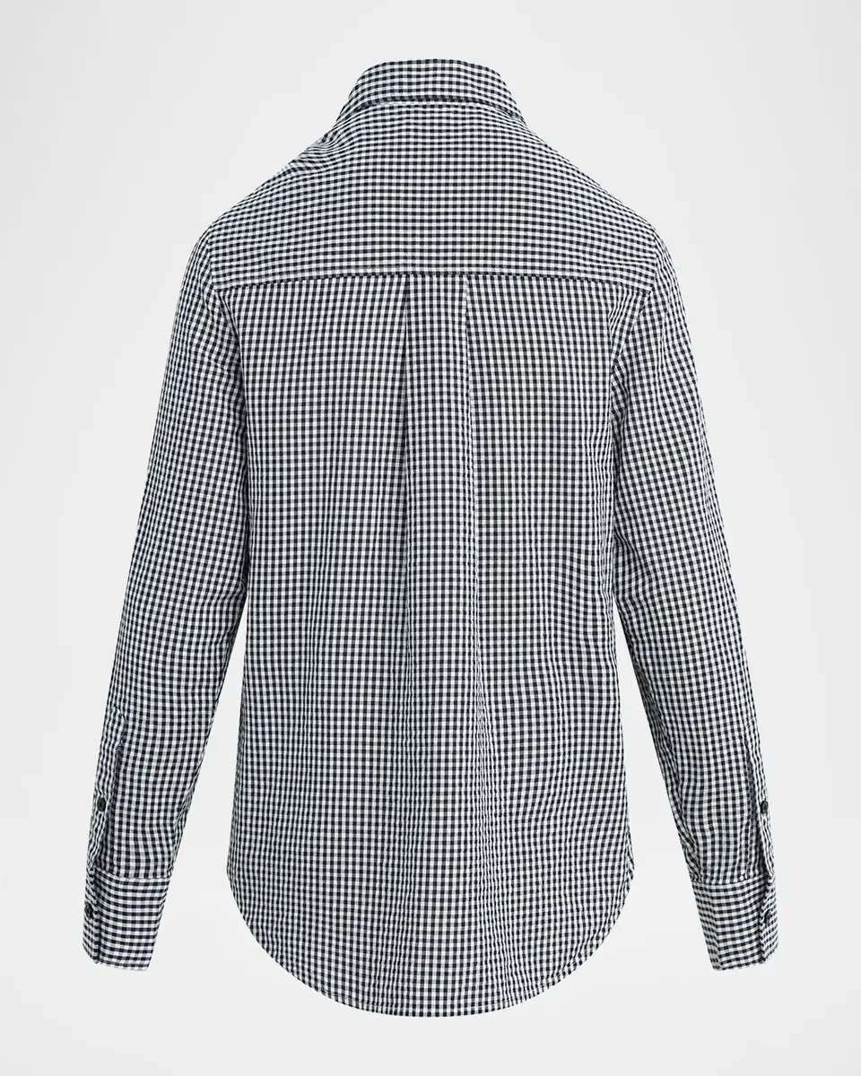 Favorite Daughter Gingham Cotton Boyfriend Shirt | Thumbnail 5
