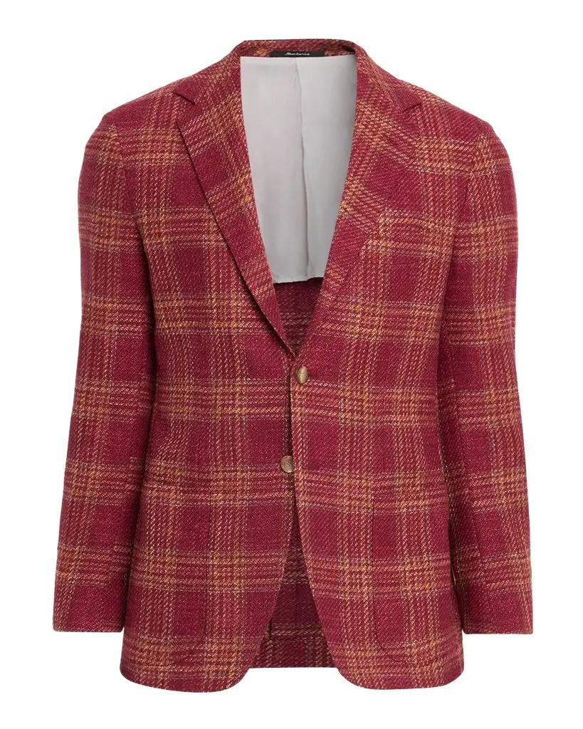 Sartorio Men's Plaid Notch Lapel Single-Breasted Sport Coat | Image 1 Sartorio Men's Plaid Notch Lapel Single-Breasted Sport Coat | Image 1