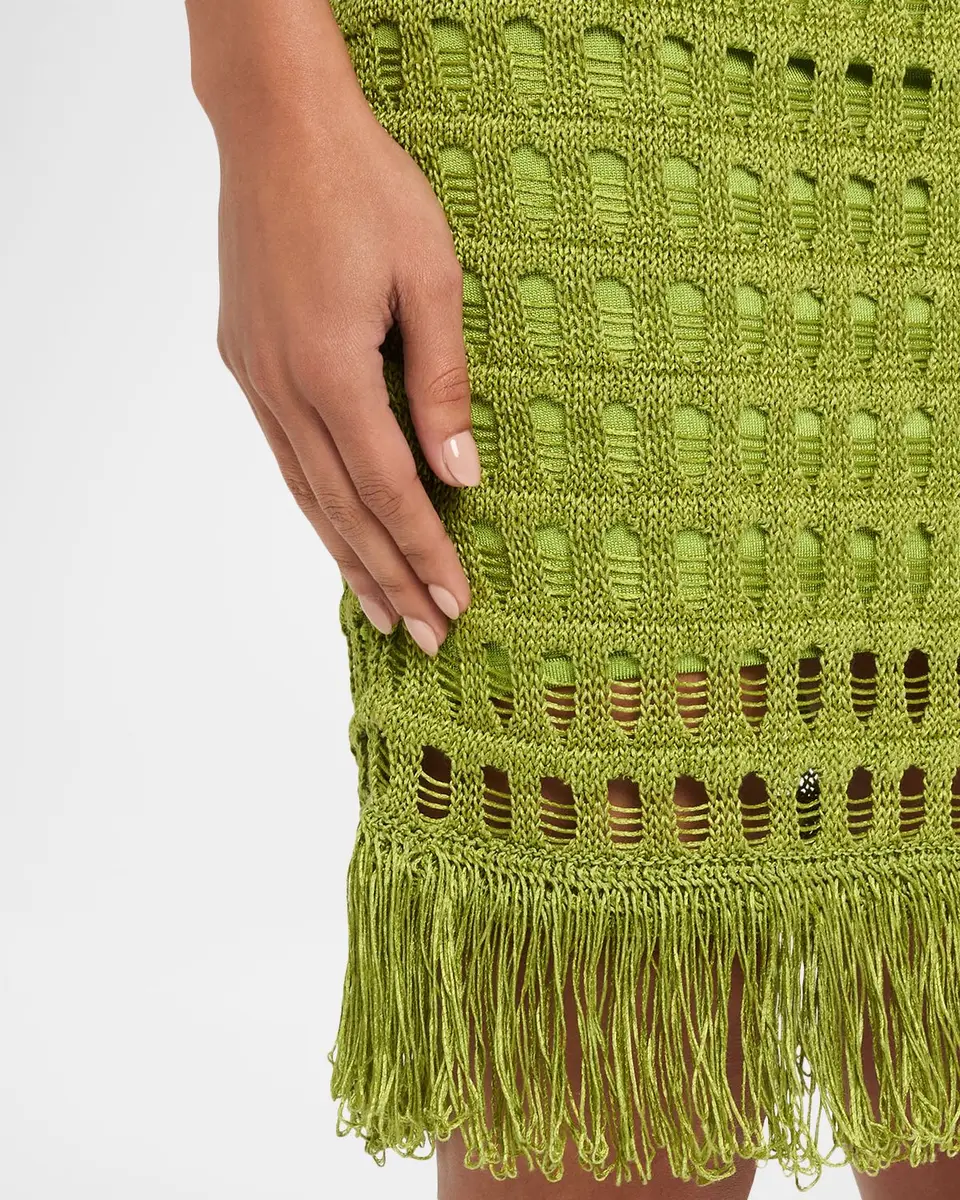 A.L.C. Tetai Open-Knit Fringe Skirt | Thumbnail 5 A.L.C. Tetai Open-Knit Fringe Skirt | Thumbnail 5