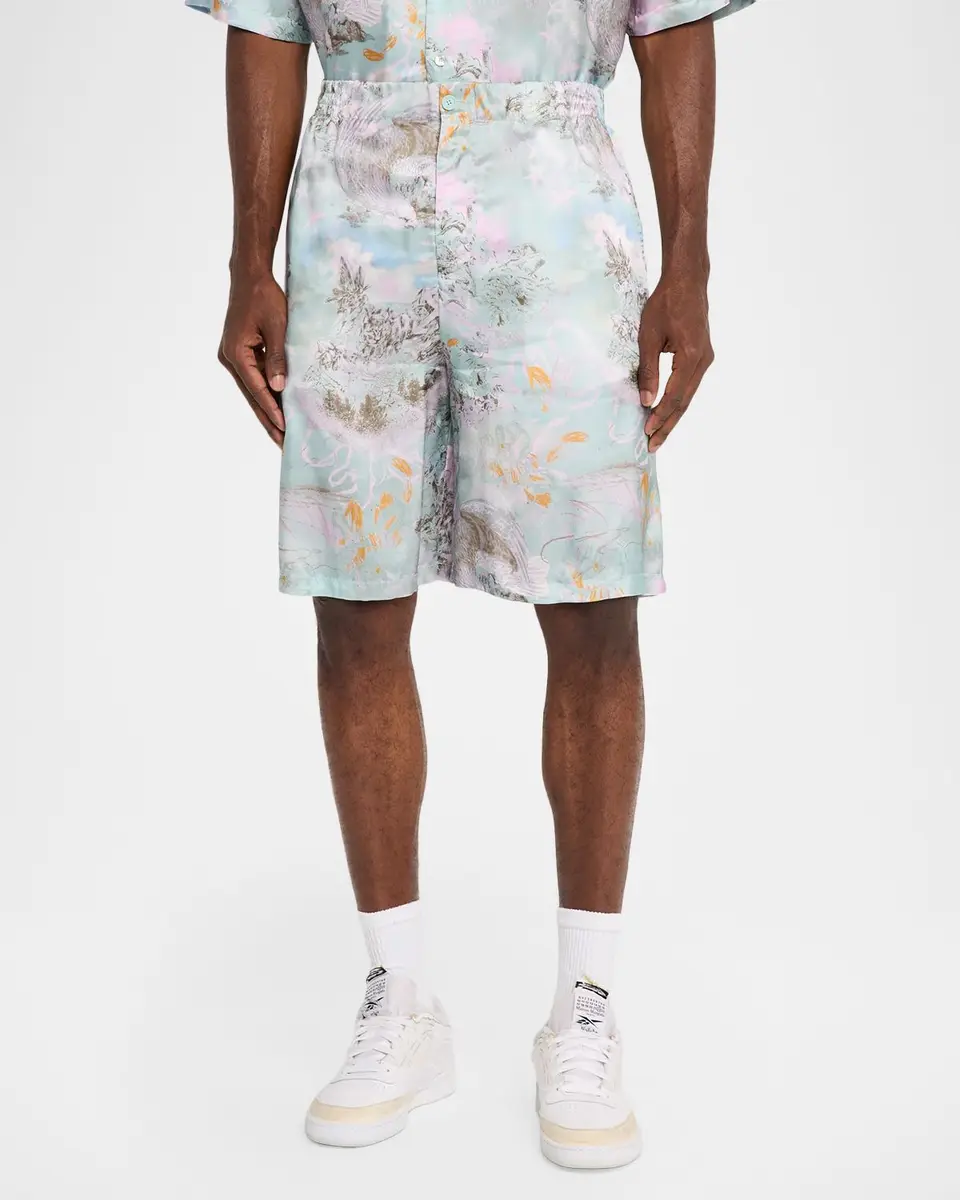Off-White Men's Land Sky Viscose Shorts | Thumbnail 4 Off-White Men's Land Sky Viscose Shorts | Thumbnail 4