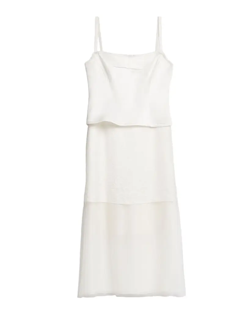 Jason Wu Collection Sleeveless Washed Twill Layered Midi Dress | Image 1 Jason Wu Collection Sleeveless Washed Twill Layered Midi Dress | Image 1