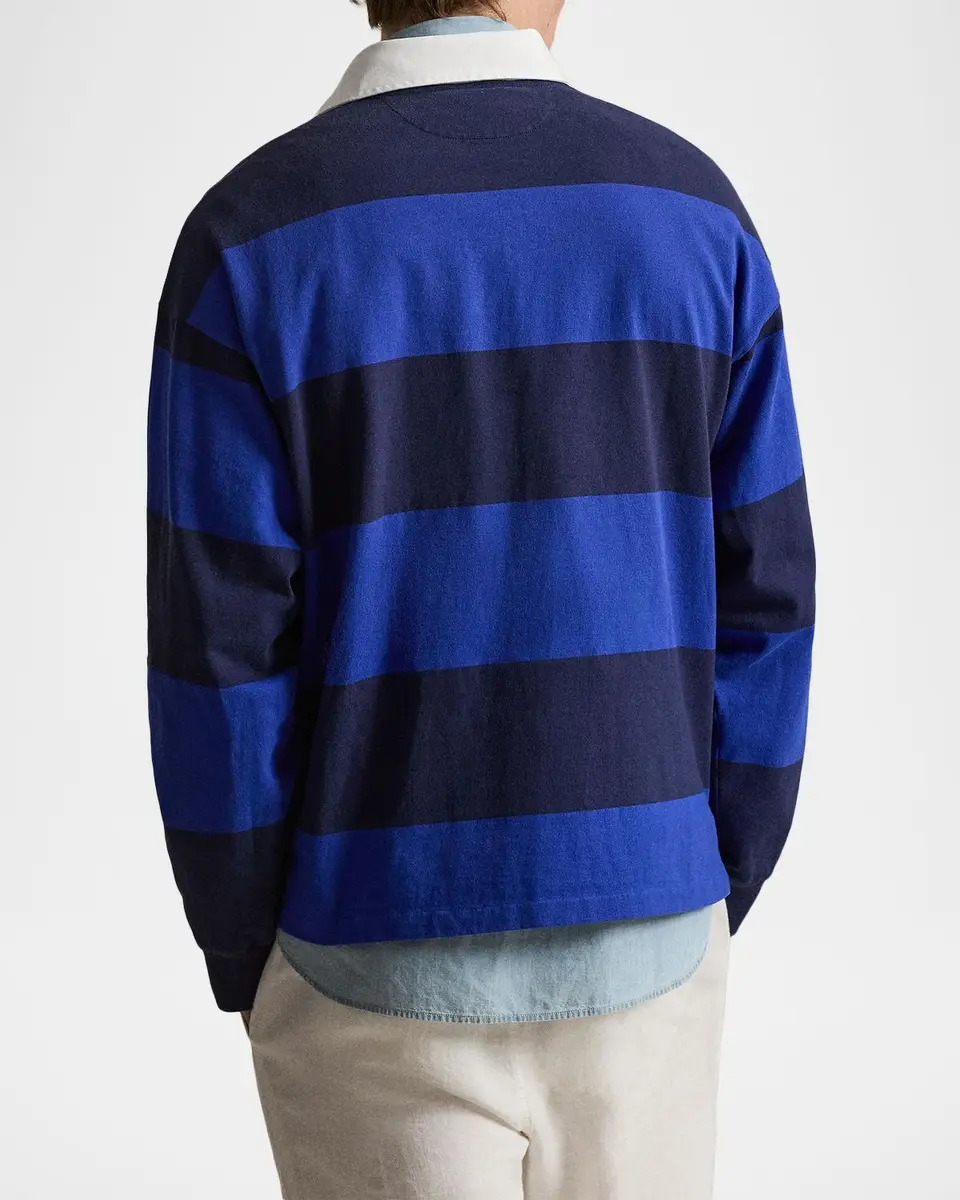 Polo Ralph Lauren Men's Stripe Jersey Rugby Shirt | Thumbnail 3