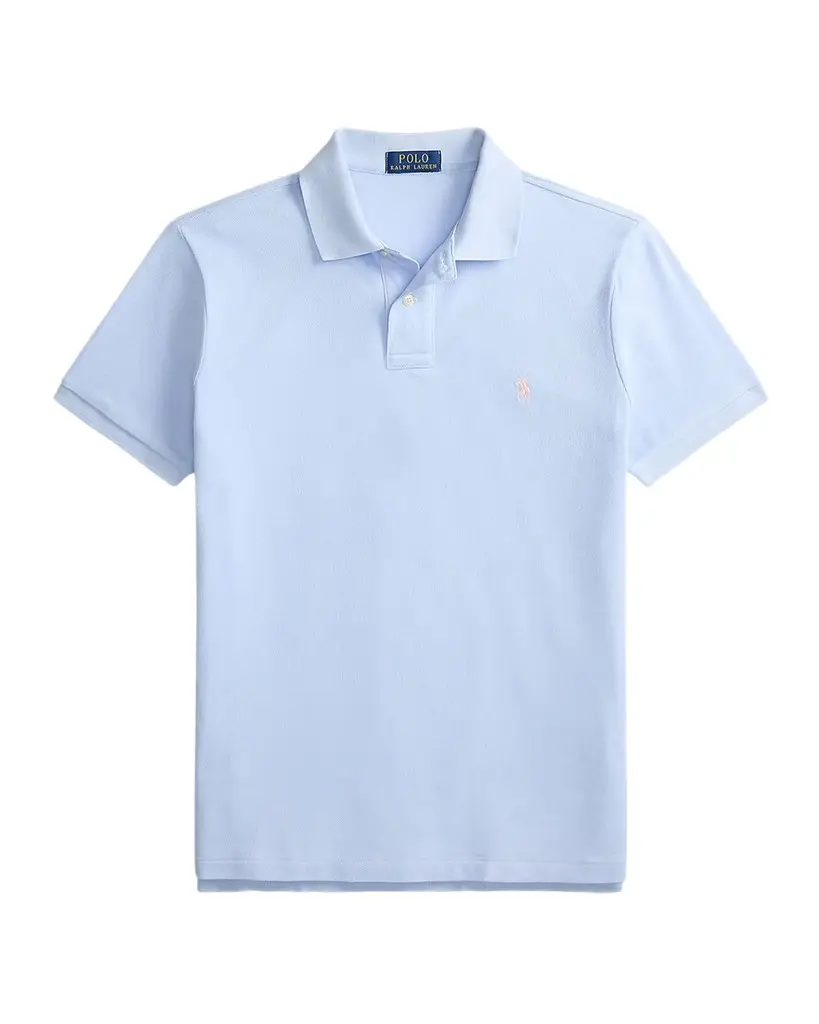 Polo Ralph Lauren Men's Cotton Mesh Embroidered-Pony Polo Shirt | Image 1 Polo Ralph Lauren Men's Cotton Mesh Embroidered-Pony Polo Shirt | Image 1