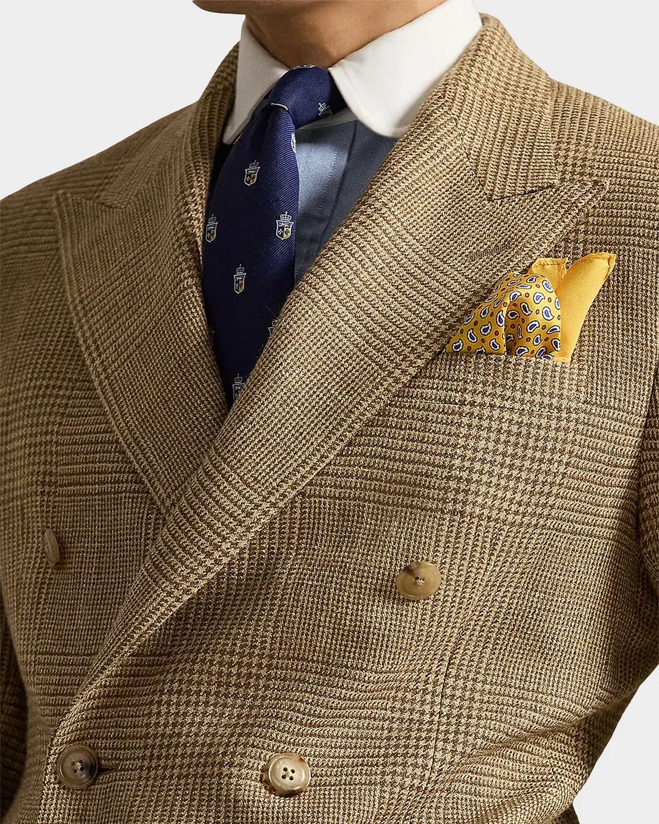 Polo Ralph Lauren Men's Glen Plaid Peak Lapel Double-Breasted Sport Coat | Thumbnail 5