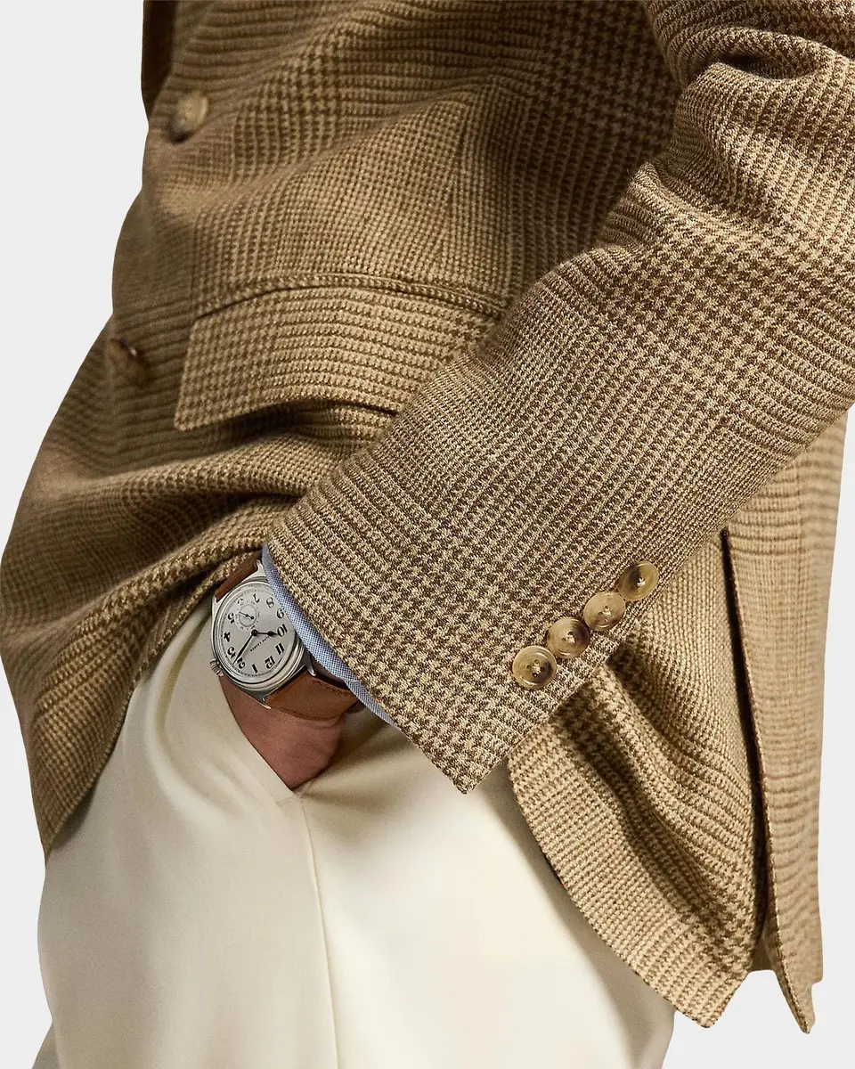 Polo Ralph Lauren Men's Glen Plaid Peak Lapel Double-Breasted Sport Coat | Thumbnail 6
