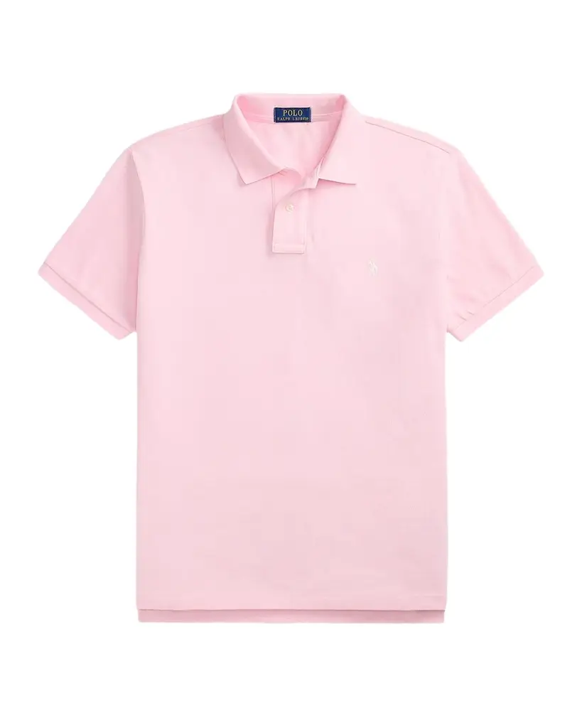 Polo Ralph Lauren Men's Cotton Mesh Embroidered-Pony Polo Shirt | Image 1 Polo Ralph Lauren Men's Cotton Mesh Embroidered-Pony Polo Shirt | Image 1