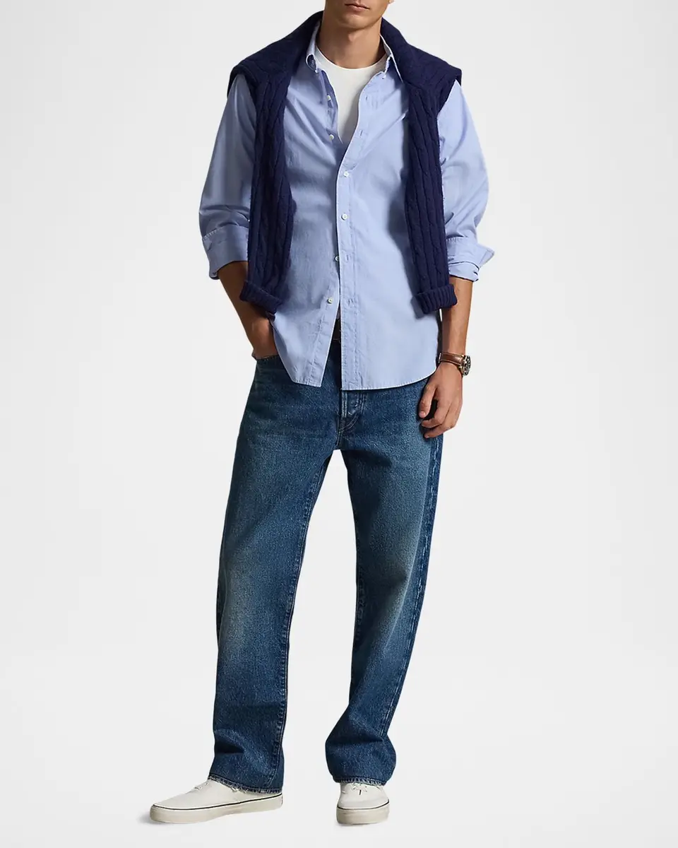 Polo Ralph Lauren Men's Rigid Denim Straight-Leg Jeans | Thumbnail 2