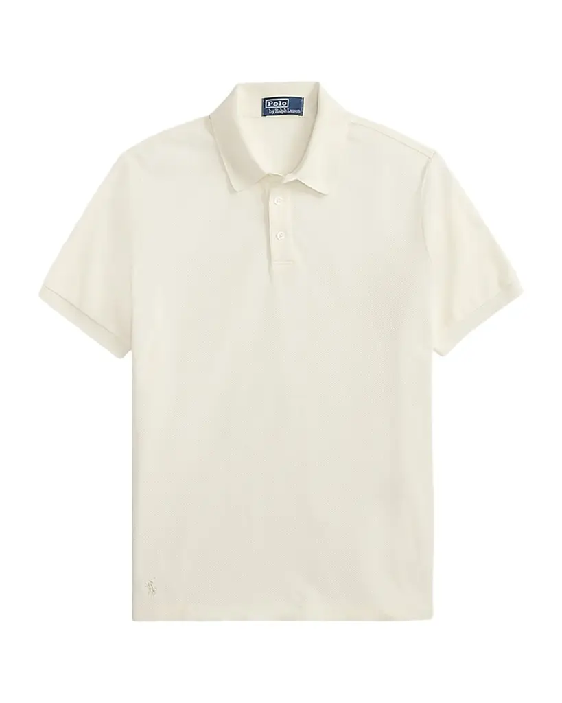 Polo Ralph Lauren Men's Pointelle Jersey Knit Polo Shirt | Image 1 Polo Ralph Lauren Men's Pointelle Jersey Knit Polo Shirt | Image 1