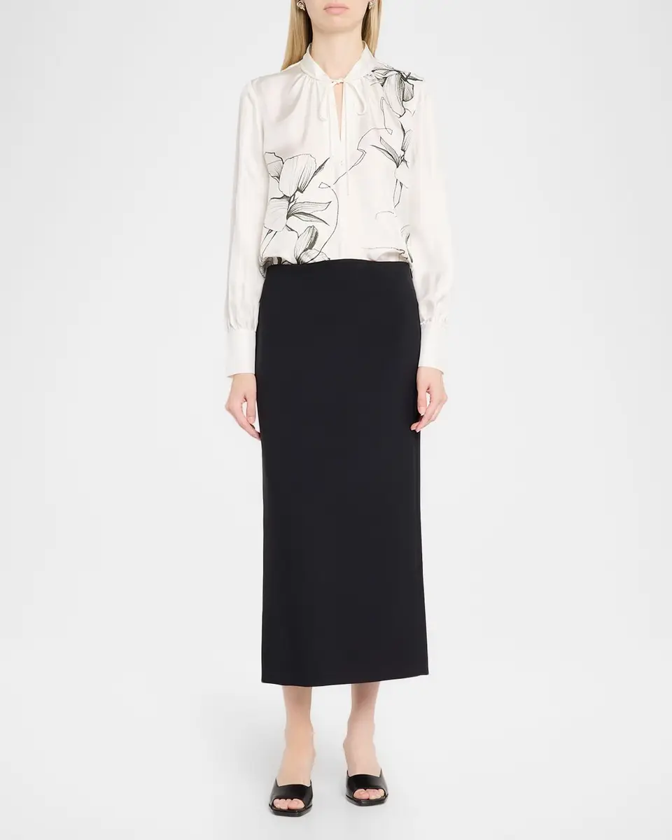 Jason Wu Collection Shadow Floral Silk Blouse | Thumbnail 2 Jason Wu Collection Shadow Floral Silk Blouse | Thumbnail 2