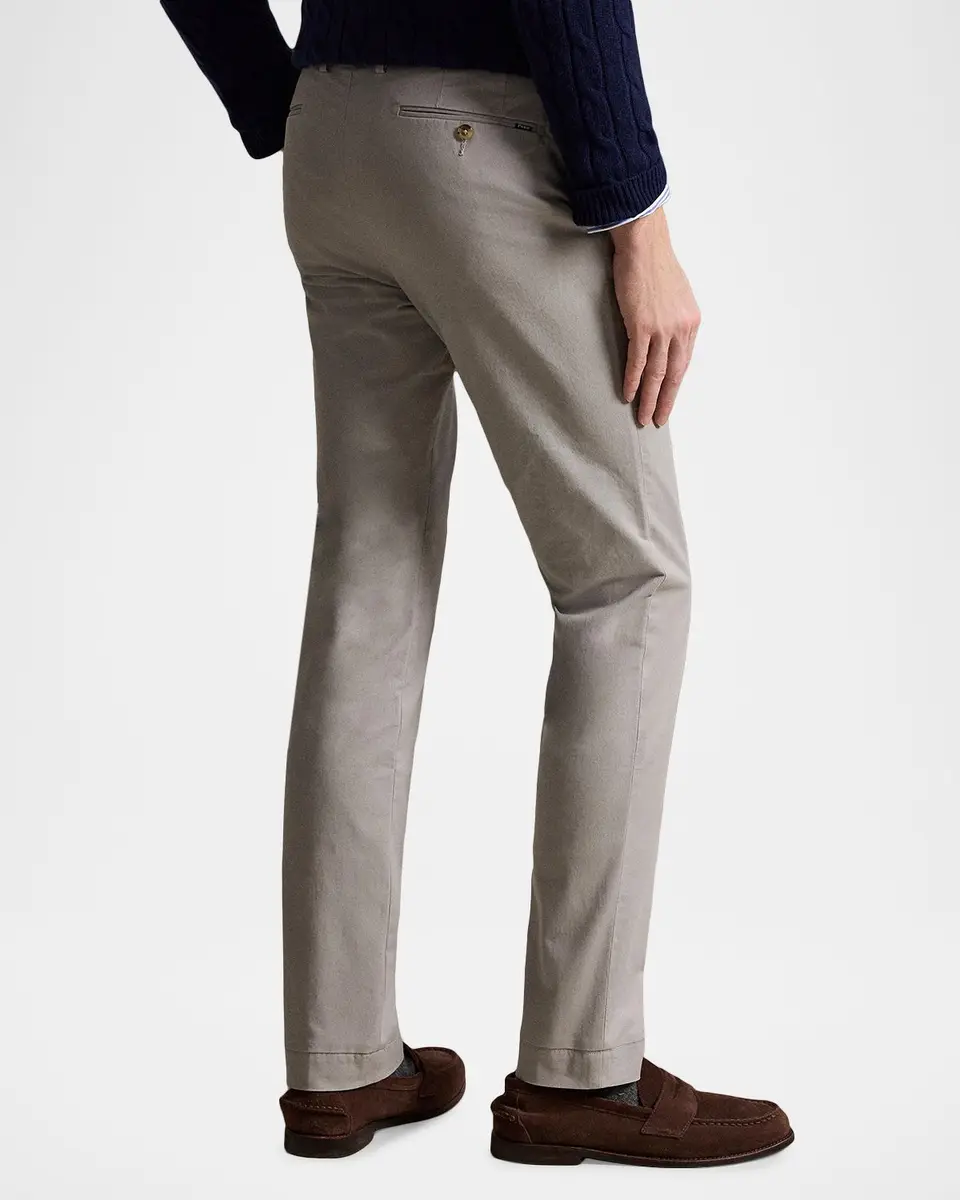 Polo Ralph Lauren Mens ' Stretch Twill Slim Straight Flat-Front Trousers | Thumbnail 3 Polo Ralph Lauren Mens ' Stretch Twill Slim Straight Flat-Front Trousers | Thumbnail 3