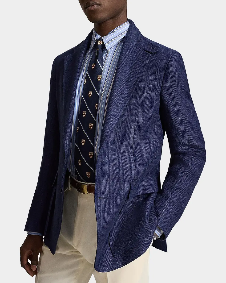 Polo Ralph Lauren Men's Herringbone Single-Breasted Sport Coat | Thumbnail 4