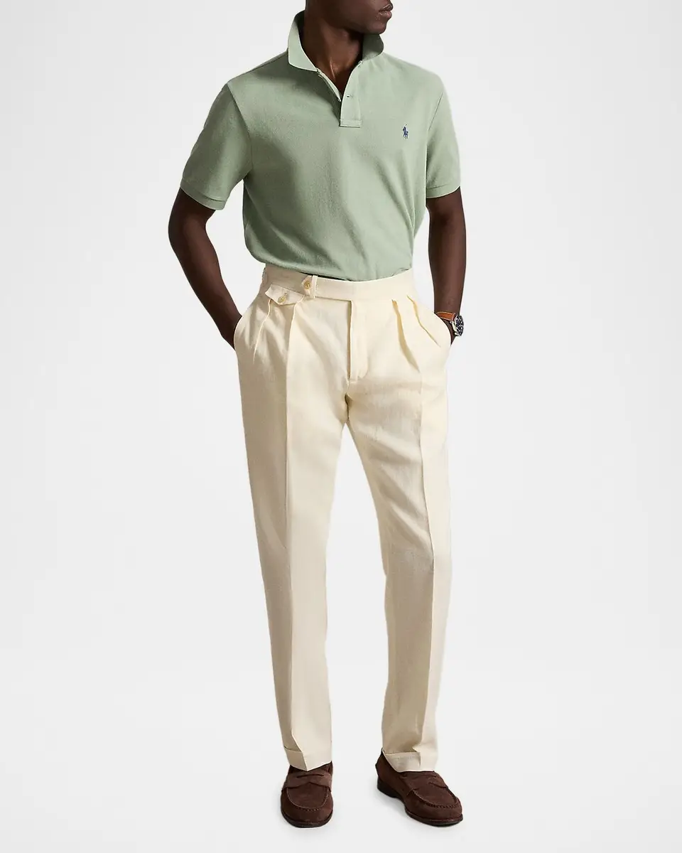 Polo Ralph Lauren Men's Cotton Mesh Embroidered-Pony Polo Shirt | Thumbnail 2 Polo Ralph Lauren Men's Cotton Mesh Embroidered-Pony Polo Shirt | Thumbnail 2