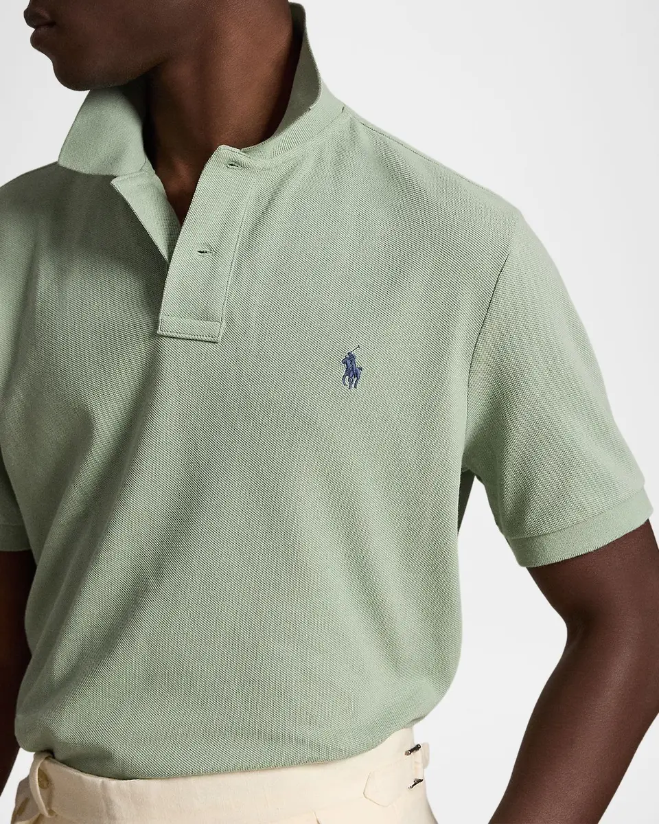 Polo Ralph Lauren Men's Cotton Mesh Embroidered-Pony Polo Shirt | Thumbnail 4 Polo Ralph Lauren Men's Cotton Mesh Embroidered-Pony Polo Shirt | Thumbnail 4